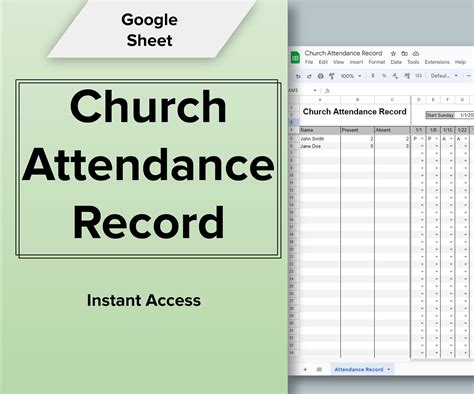 how to track attendance at church